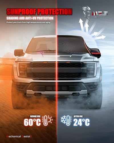 MZS 600D Waterproof Outdoor Cab Cover for F150 F250 Super Crew 2015-2026