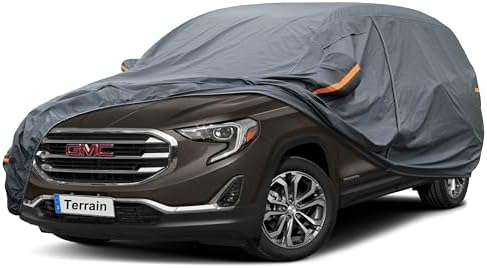 GUNHYI Premium Car Cover Custom Fit GMC Terrain (2010-2026), 16 Layers Heavy Duty Car Cover Waterproof All Weather with Zipper Door for Sun Rain Snow Dust Uv Protection