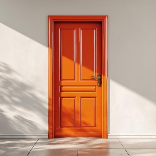 EVOLVE Multi-Purpose Alkyd Enamel – Interior Exterior Oil-Based Paint for Wood, Metal, Concrete, & Masonry, High-Gloss, Rust & Abrasion Resistant (Safety Orange, 1 Gallon)