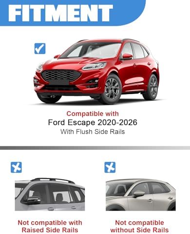 FengYu 330lb Roof Rack Cross Bars Compatible with 2020-2026 Ford Escape