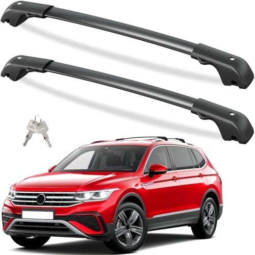 Tuyoung 300lbs Roof Rack Cross Bars for Volkswagen VW Tiguan 2018-2026