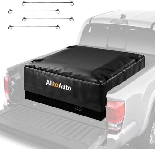38 Cubic Feet Truck Bed Cargo Bag, Waterproof with Heavy Duty PVC