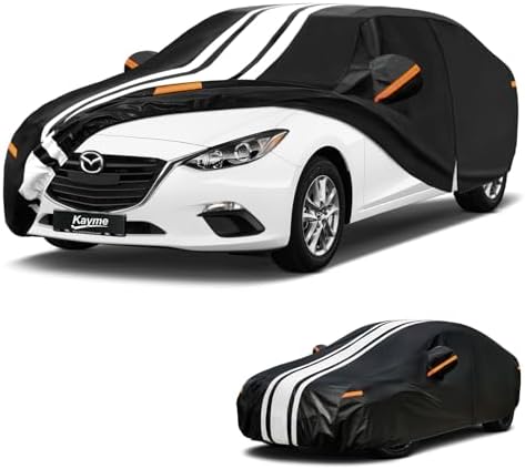 Kayme Heavy Duty Car Cover for Mazda 3 Sedan (2003-2026) Waterproof