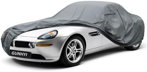 GUNHYI Premium Car Cover Custom Fit BMW Z8, 16 Layers Heavy Duty Car Cover Waterproof All Weather with Zipper Door for Sun Rain Snow Dust Uv Protection