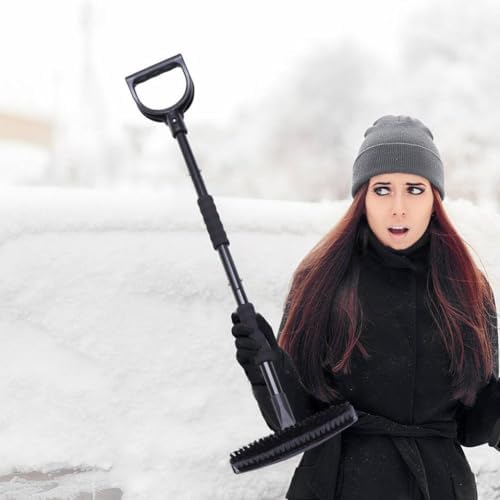 Detachable Brush Ice Scraper Shovel Set for Winter Roof Snow and Ice Removal Compatible with Car Surfaces