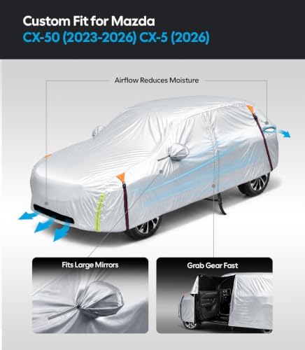Wigoo Mazda CX-5 2026 CX-50 2023-2026 Car Cover, Waterproof All Weather