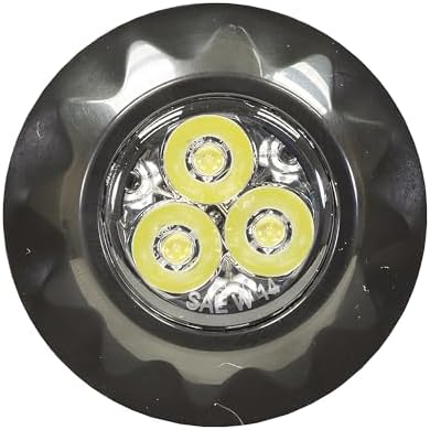 Buyers Products 8892401 Surface/Recess Mount Clear LED Strobe Light, SAE J595 Class 1 Rated and CA13, Warning Lights for Trucks & Trailer