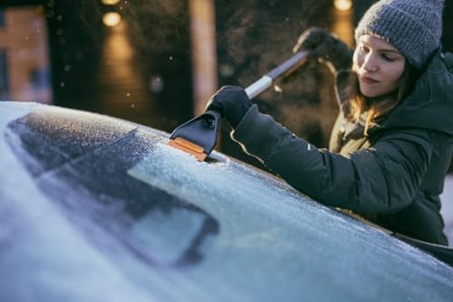Fiskars Plus Car Snow Brush and Ice Scraper 2 Brush Zones