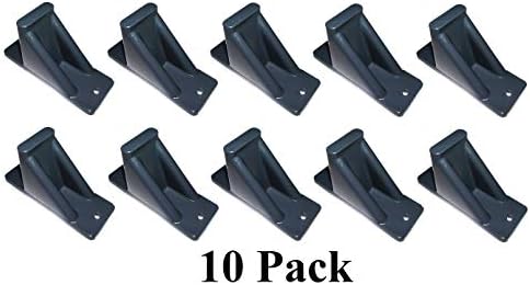 JSP Manufacturing Dark Grey Plastic Mini Roof Snow and Ice Guard - Multi-Quantity Pack | Prevent Sliding Snow Stop Buildup (10)