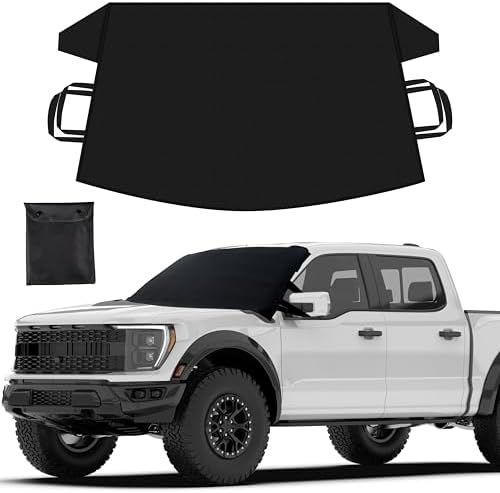 EcoNour Truck Windshield Cover for ice and Snow, Front Window Protector