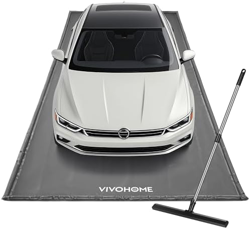 VIVOHOME Garage Floor Mat 7'9" x 18' Containment Mat with Stay Put Corner