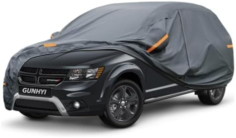 GUNHYI Premium Car Cover Custom Fit Dodge Journey, 16 Layers Heavy Duty Car Cover Waterproof All Weather with Zipper Door for Sun Rain Snow Dust Uv Protection