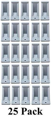 JSP Manufacturing Light Grey Plastic Mini Roof Snow and Ice Guard - Multi-Quantity Pack | Prevent Sliding Snow Stop Buildup (25)