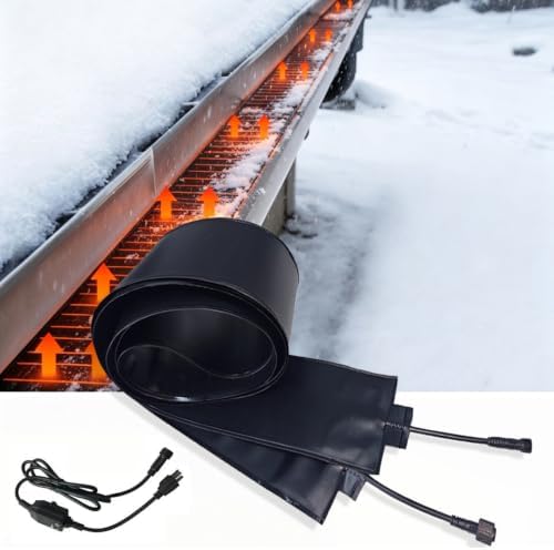 Winter Snow Melting Mats for Roof and Gutter Ice Dam Prevention,No-Slip PVC