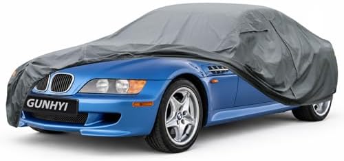 GUNHYI Premium Car Cover Custom Fit BMW Z3, 16 Layers Heavy Duty Car Cover Waterproof All Weather with Zipper Door for Sun Rain Snow Dust Uv Protection