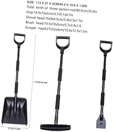 ORFOFE Xmas Auto Snow Shovel Set with Ice Scraper and Snow Brush