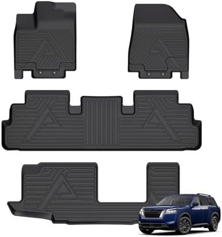 ANBINGO® Floor Mats for 2022-2025 Pathfinder 8 Seat / QX60 7 Seat