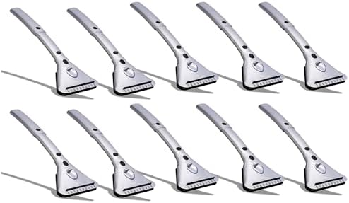 ZONETECH Heated Car Window Ice/Snow Scraper Extendable Auto Windshield Heated Scraper with LED Light,12V Electric Heating, Car Ice & Snow Removal Tool Stocking Stuffer (Silver, 10-Pack)