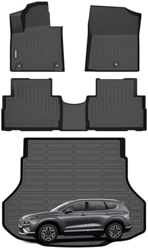 ANBINGO®Floor Mats & Cargo Liner Fit for 2021-2023 Santa FE(Only Gas)