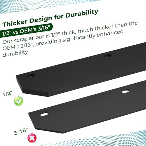 1/2" Poly Cutting Edge Scraper Bar For John Deere 54" Blade M75679