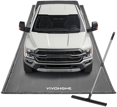VIVOHOME Garage Floor Mat 7'9" x 18' Containment Mat with Stay Put Corner