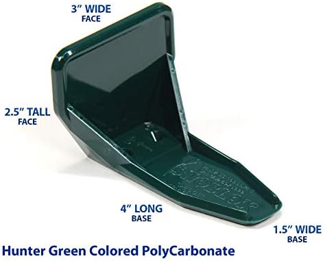 Deuce Snow Guards for Metal Steel Corrugated Roof (25 Pieces with Adhesive) (Hunter Green)