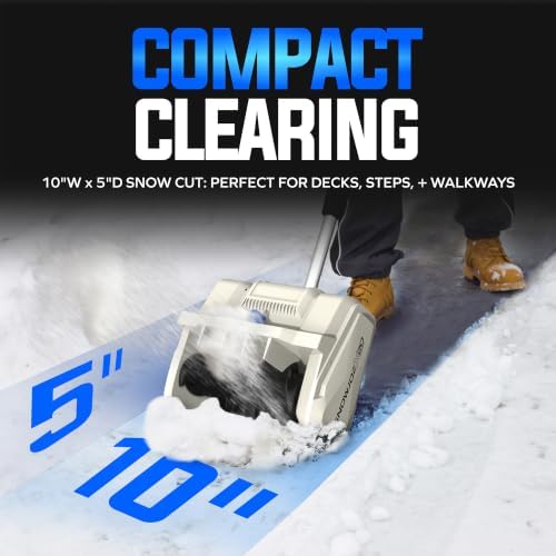 Snow Joe 20V Cordless Snow Shovel with Directional Chute, X20-SNOW-4AX2
