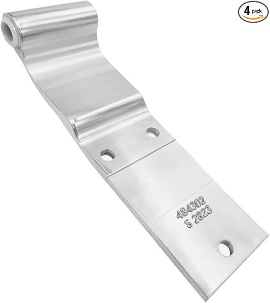HS4502 S2623 Commercial Vehicle Three-Hole Door Hinge - 9.64x2.68x1.97in, Φ0.9, Heavy-Duty Steel, for Trucks & Buses - Durable & Precision-Made（4-Piece Set）