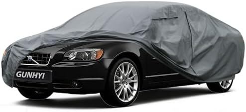 GUNHYI Premium Car Cover Custom Fit Volvo C70, 16 Layers Heavy Duty Car Cover Waterproof All Weather with Zipper Door for Sun Rain Snow Dust Uv Protection