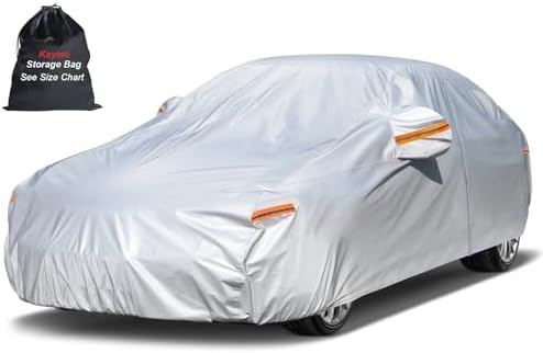 Kayme Sedan Car Cover See Vehicle Size Chart for Accurate Fit, Size A4