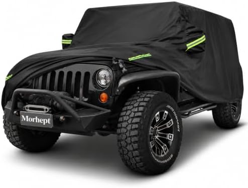 Waterproof Cover for Jeep Wrangler 2-Door with Driver Door Zipper