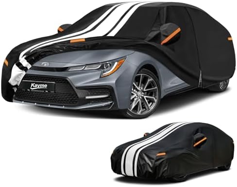 Kayme Toyota Corolla Car Cover Waterproof All Weather for Automobiles