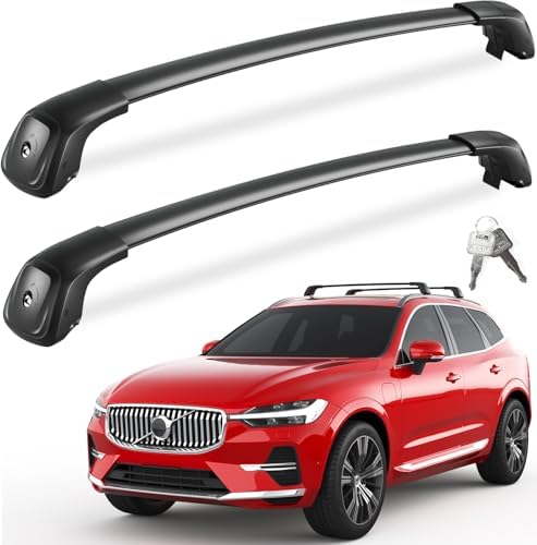 FengYu 330lbs Lockable Roof Rack Cross Bars for Volvo XC60 XC-60 2018-2026