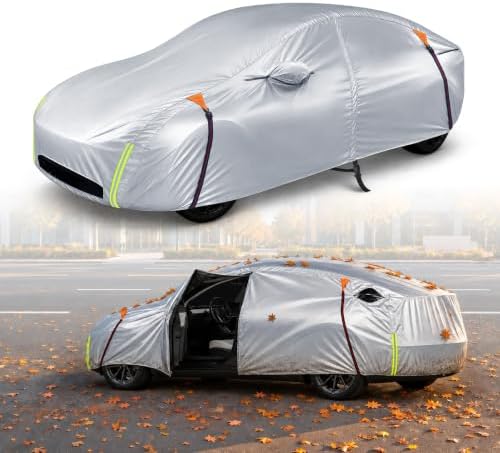 Wigoo Tesla Model 3 Car Cover 2017-2026, Waterproof All-Weather Protection