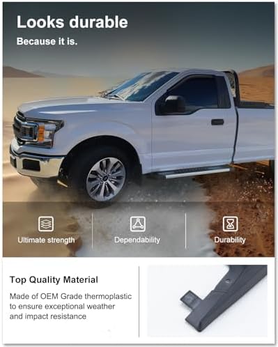 Kiwi Master No Drill Mud Flaps for 2015-2020 Ford F-150 Without Fender