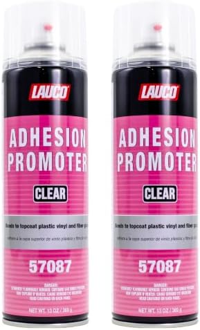 LAUCO Automotive Adhesion Promoter 13 oz Spray Can - Pack of 2 - Use on Multi Surfaces Like Automotive Plastics, Bumpers, Vinyl Trim and Fiberglass (57087)