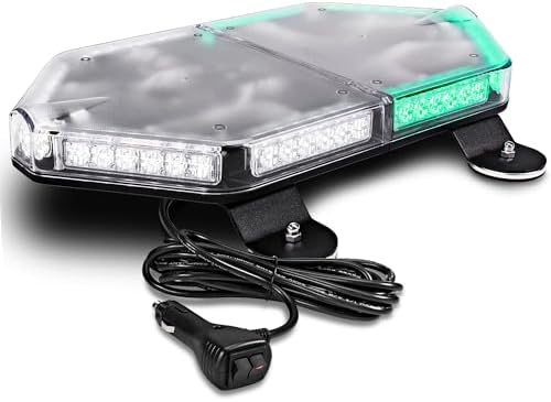 LAMPHUS NanoFlare 17 Inch 56W Green White LED Strobe Light Bar For Trucks