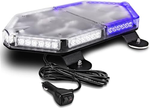 LAMPHUS NanoFlare 17 Inch 56W Blue White LED Strobe Light Bar For Trucks