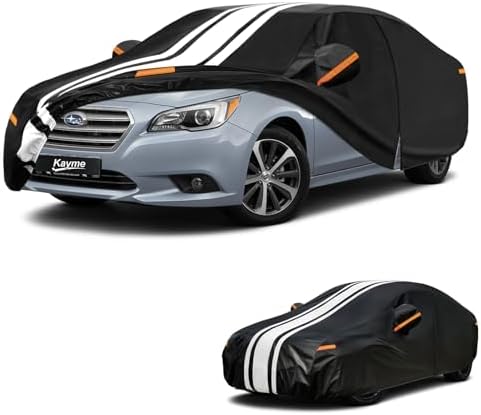 Kayme Heavy Duty Car Cover for Subaru Legacy Sedan (1989-2026) Waterproof