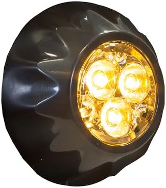 Buyers Products 8892400 Surface/Recess Mount Amber LED Strobe Light, SAE J595 Class 1 rated and CA13, Warning Lights For Trucks & Trailer