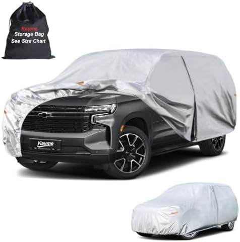 Kayme Large SUV Car Cover See Vehicle Size Chart for Accurate Fit, Size S6