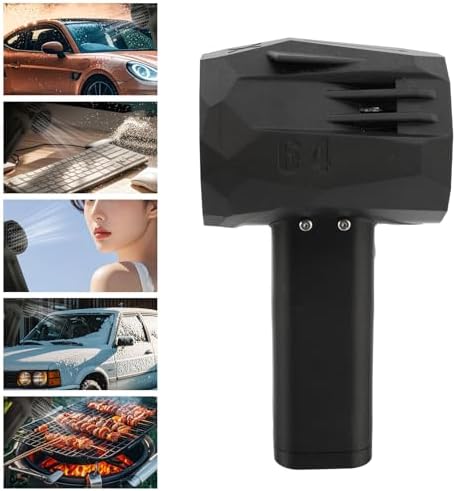 Dpofirs Portable Handheld Turbo Fan 240kmh | 4000mAh Jet Dryer Blower with Brushless Motor 64mm Duct for Car Drying Cleaning Snow Removal