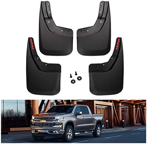 Kiwi Master No Drill Mud Flaps for 2014-2018 Chevy Silverado 1500/2500/3500