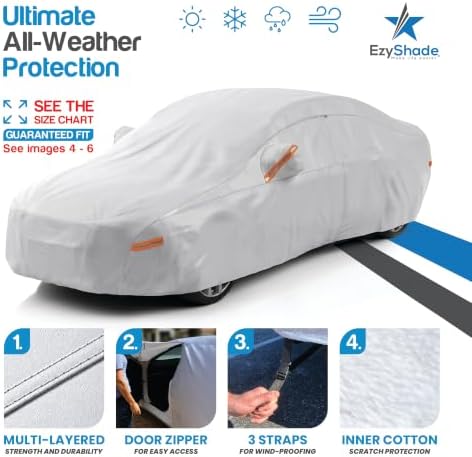 EzyShade Car Cover Waterproof All Weather. See Vehicle Size-Chart. Size A5