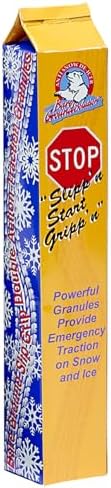 Bare Ground GoStixx Single Use Tube of Traction Granules with Ice Melt–Instant Tire Grip on Ice & Snow–Infused with Calcium Chloride–Portable,No-Mess Solution for Vehicles,Driveways & Steps-Pack of 4