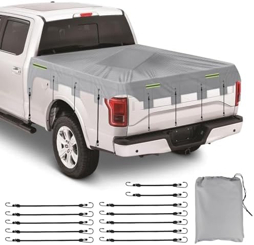 Truck Bed Tarp Cover Replace for Toyota Tacoma, Ford Ranger 6Ft-6.2Ft Bed