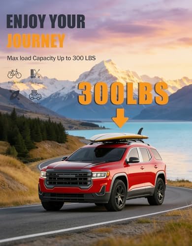 KINGGERI 300lbs Cross Bars Roof Racks for GMC Acadia 2017-2023