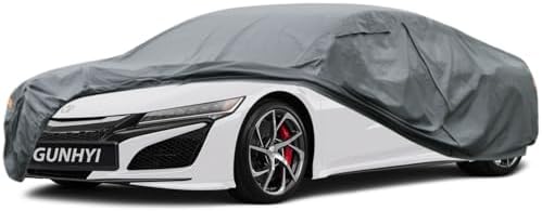 GUNHYI Premium Car Cover Custom Fit Acura NSX, 16 Layers Heavy Duty Car Cover Waterproof All Weather with Zipper Door for Sun Rain Snow Dust Uv Protection