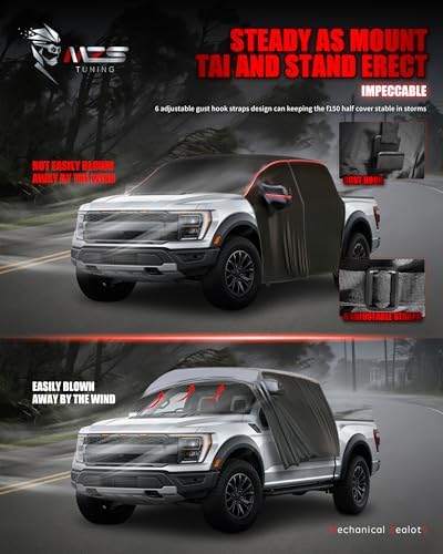 MZS 600D Waterproof Outdoor Cab Cover for F150 F250 Super Crew 2015-2026
