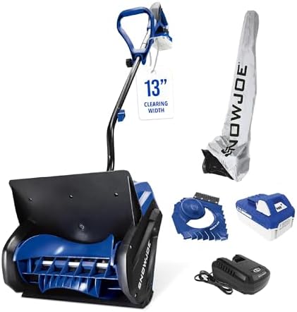 Snow Joe 24V Cordless Snow Shovel Kit with Cover and Scraper, 24V-SS13-TV1